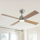 Parrot Uncle 48-Inch Linden DC Motor Downrod Mount Reversible Ceiling Fan with Lighting and Remote Control