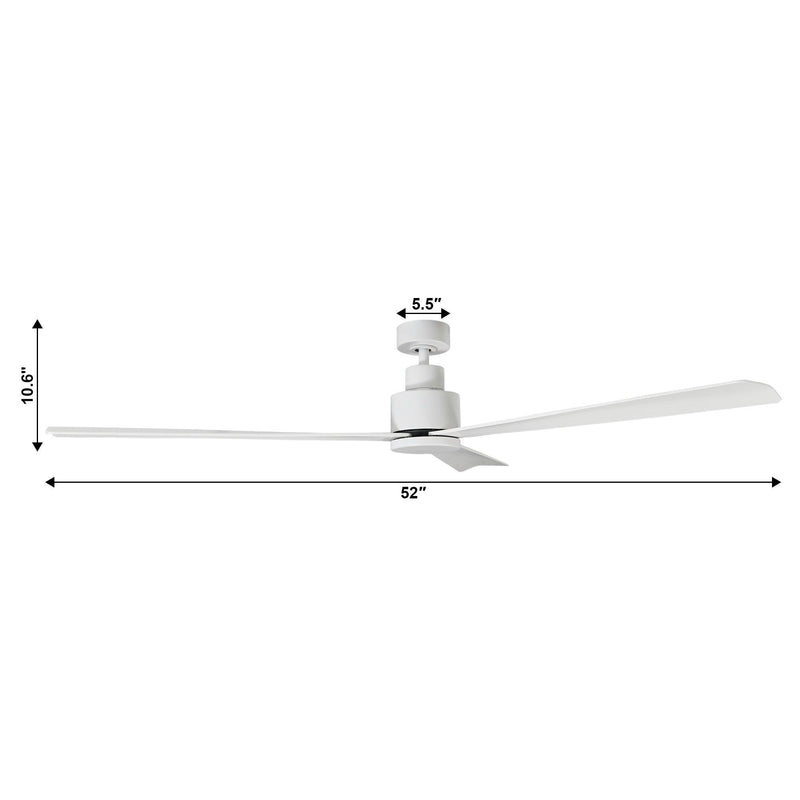 Parrot Uncle 52-Inch Zelda Industrial Ceiling Fan with Remote Control