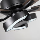 Parrot Uncle 52-Inch Vendome Industrial DC Motor Downrod Mount Reversible Ceiling Fan with Lighting and Remote Control (F6366CH110V)