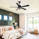 Parrot Uncle 52-Inch Vendome Industrial DC Motor Downrod Mount Reversible Ceiling Fan with Lighting and Remote Control (F6366CH110V)