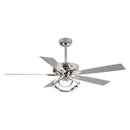 Parrot Uncle 52-Inch Zelda Modern DC Motor Downrod Mount Reversible Ceiling Fan with Lighting and Remote Control (F6367110V)
