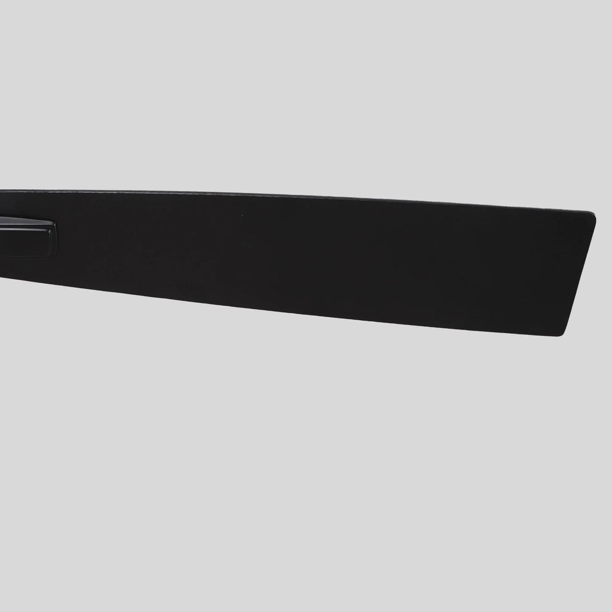Black ceiling fan blade with smooth matte finish