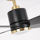 Parrot Uncle 52-Inch Ashby Industrial DC Motor Ceiling Fan with LED Lighting and Remote Control