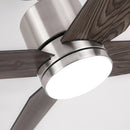 Parrot Uncle 52-Inch Ashby Industrial DC Motor Ceiling Fan with LED Lighting and Remote Control