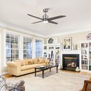 Parrot Uncle 52-Inch Ashby Industrial DC Motor Ceiling Fan with LED Lighting and Remote Control