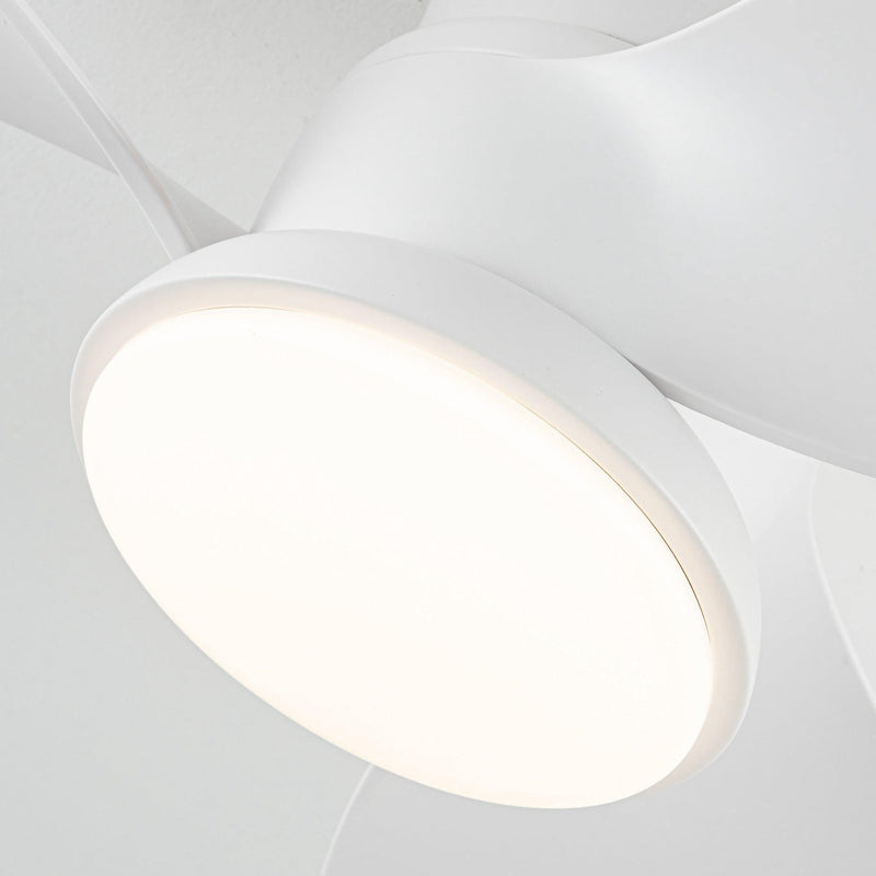 Parrot Uncle 31-Inch Mazon Modern DC Motor Flush Mount Reversible Ceiling Fan with LED Lighting and Remote Control