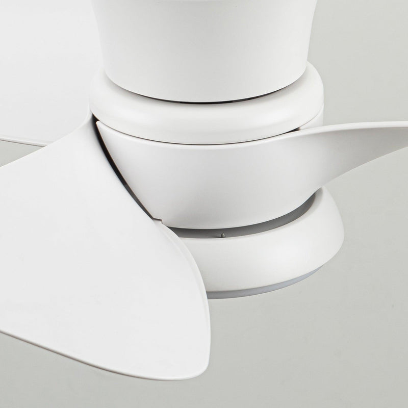 Parrot Uncle 31-Inch Mazon Modern DC Motor Flush Mount Reversible Ceiling Fan with LED Lighting and Remote Control