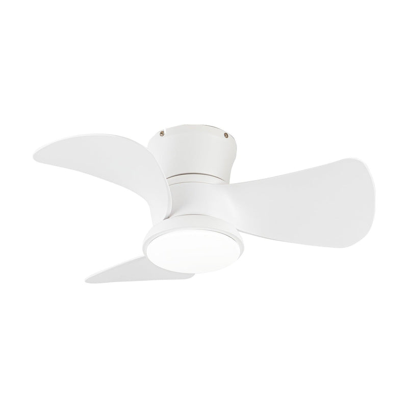 Parrot Uncle 31-Inch Mazon Modern DC Motor Flush Mount Reversible Ceiling Fan with LED Lighting and Remote Control