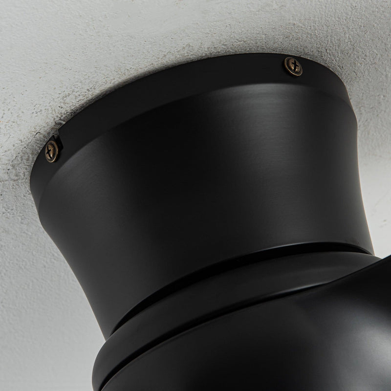 Parrot Uncle 31-Inch Mazon Modern DC Motor Flush Mount Reversible Ceiling Fan with LED Lighting and Remote Control