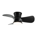 Parrot Uncle 31-Inch Mazon Modern DC Motor Flush Mount Reversible Ceiling Fan with LED Lighting and Remote Control