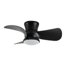 Parrot Uncle 31-Inch Mazon Modern DC Motor Flush Mount Reversible Ceiling Fan with LED Lighting and Remote Control