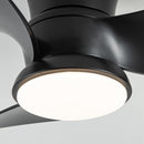 Parrot Uncle 31-Inch Mazon Modern DC Motor Flush Mount Reversible Ceiling Fan with LED Lighting and Remote Control
