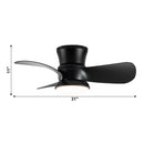 Parrot Uncle 31-Inch Mazon Modern DC Motor Flush Mount Reversible Ceiling Fan with LED Lighting and Remote Control
