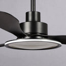 Parrot Uncle 52-Inch Bohemian Industrial DC Motor Downrod Mount Reversible Ceiling Fan with Lighting and Remote Control (F6385BK110V)