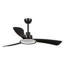 Parrot Uncle 52-Inch Bohemian Industrial DC Motor Downrod Mount Reversible Ceiling Fan with Lighting and Remote Control (F6385BK110V)