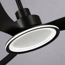 Parrot Uncle 52-Inch Bohemian Industrial DC Motor Downrod Mount Reversible Ceiling Fan with Lighting and Remote Control (F6385BK110V)