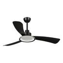 Parrot Uncle 52-Inch Bohemian Industrial DC Motor Downrod Mount Reversible Ceiling Fan with Lighting and Remote Control (F6385BK110V)