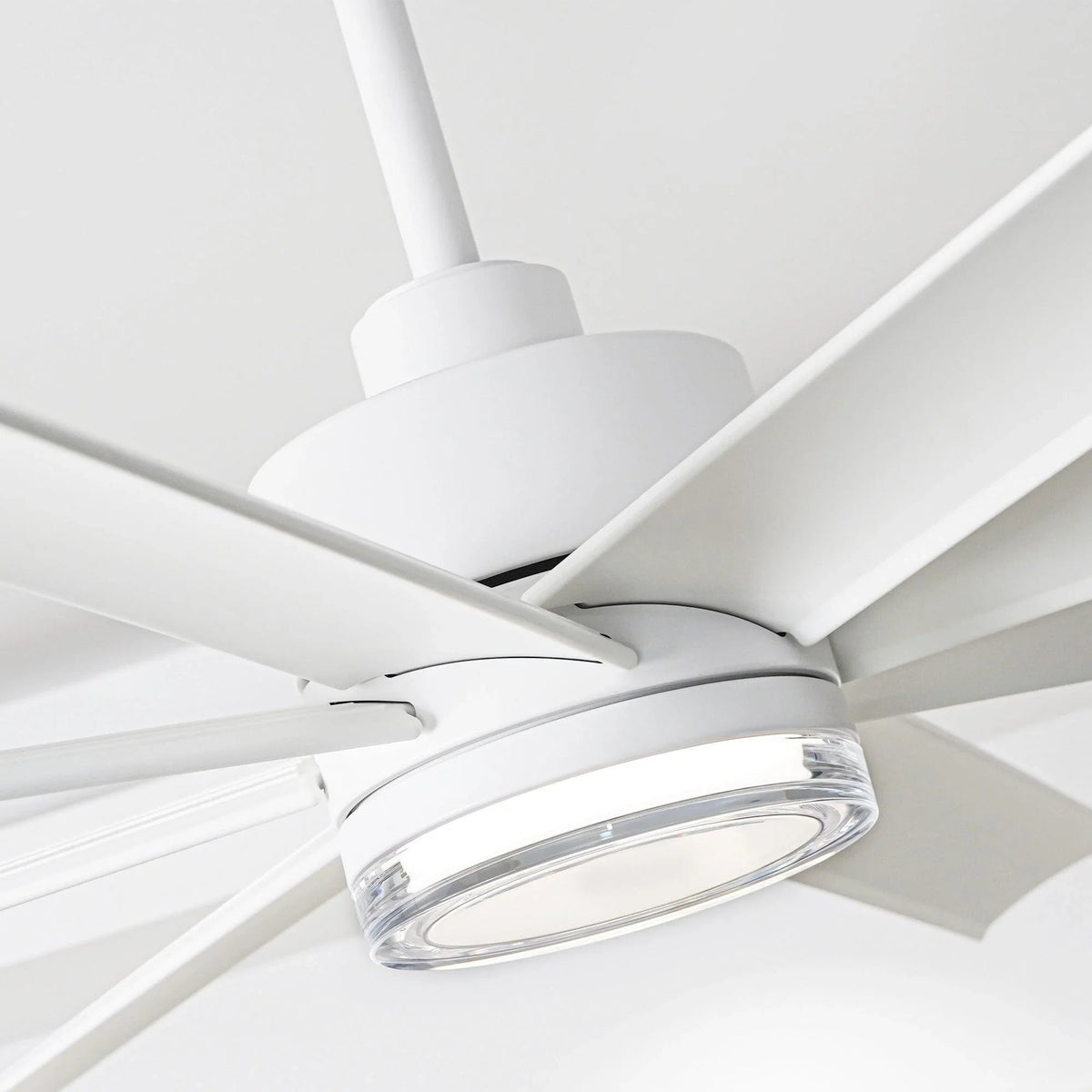 Parrot Uncle 72-Inch Daugava Modern Downrod Mount Smart Fan with LED Light