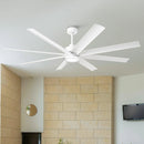 Parrot Uncle 72-Inch Daugava Modern Downrod Mount Smart Fan with LED Light