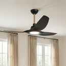 Parrot Uncle 52-Inch DC Motor 3 Blades Modern Downrod Mount Smart Fan with LED Light