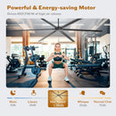 Parrot Uncle 120-Inch HVLS Fan Jupiter Industrial Aluminum Extra Large Ceiling Fan with Remote Control (F8004BK)