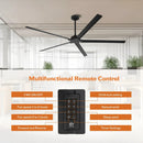 Parrot Uncle Winni All-Aluminum IPX4 Outdoor Ceiling Fan with Remote Control