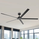 Parrot Uncle Winni All-Aluminum IPX4 Outdoor Ceiling Fan with Remote Control