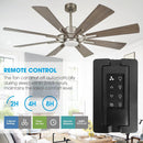 Parrot Uncle 60-Inch Oretha Windmill DC Ceiling Fan with LED Lighting