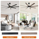 Parrot Uncle 65-Inch Teresa Modern Double-Sided Blades Ceiling Fan with Remote Control and LED Light