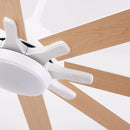 Parrot Uncle 65-Inch Teresa Modern Double-Sided Blades Ceiling Fan with Remote Control and LED Light