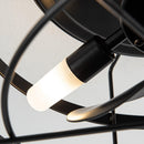 Parrot Uncle 13-Inch Madurai Farmhouse Flush Mount Reversible Ceiling Fan with Lighting and Remote Control (F8270BK110V)