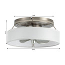 Parrot Uncle Vaczon 13-Inch Modern Flush Mount Ceiling Fan (F8293110V)