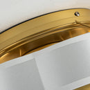 Parrot Uncle Vaczon 13-Inch Golden Flush Mount Ceiling Fan with Light and Remote Control (F8295110V)