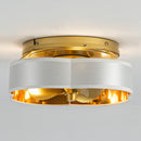 Parrot Uncle Vaczon 13-Inch Golden Flush Mount Ceiling Fan with Light and Remote Control (F8295110V)