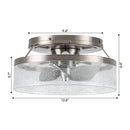 Parrot Uncle 13-Inch Flush Mount Reversible Ceiling Fan with Lighting and Remote Control (F8299110V)
