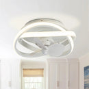 Parrot Uncle Vaczon 13-Inch Flush Mount Caged Fan with Light and Remote Control (F8302110V)