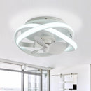 Parrot Uncle Vaczon 13-Inch Flush Mount Caged Fan with Light and Remote Control (F8302110V)