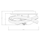 Parrot Uncle Vaczon 13-Inch Flush Mount Caged Fan with Light and Remote Control (F8302110V)