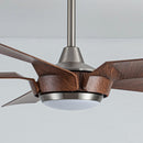 Parrot Uncle 65-Inch Fury Farmhouse DC Motor Downrod Mount Ceiling Fan with Lighting and Remote Control (F8305110V)