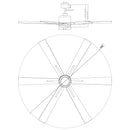Parrot Uncle 65-Inch Bendan Industrial Downrod Mount Ceiling Fan with Lighting and Remote Control (F8307110V)