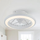 Parrot Uncle 20-Inch Ikon Modern DC Motor Flush Mount Reversible Ceiling Fan with Lighting and Remote Control (F8308110V)
