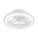 Parrot Uncle 20-Inch Ikon Modern DC Motor Flush Mount Reversible Ceiling Fan with Lighting and Remote Control (F8308110V)