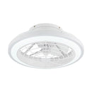 Parrot Uncle 20-Inch Ikon Modern DC Motor Flush Mount Reversible Ceiling Fan with Lighting and Remote Control (F8308110V)