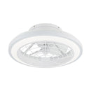 Parrot Uncle 20-Inch Ikon Modern DC Motor Flush Mount Reversible Ceiling Fan with Lighting and Remote Control (F8308110V)