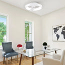 Parrot Uncle 19-Inch Britton Flush Mount Reversible Ceiling Fan with Remote Control