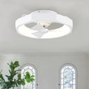 Parrot Uncle 19-Inch Britton Flush Mount Reversible Ceiling Fan with Remote Control