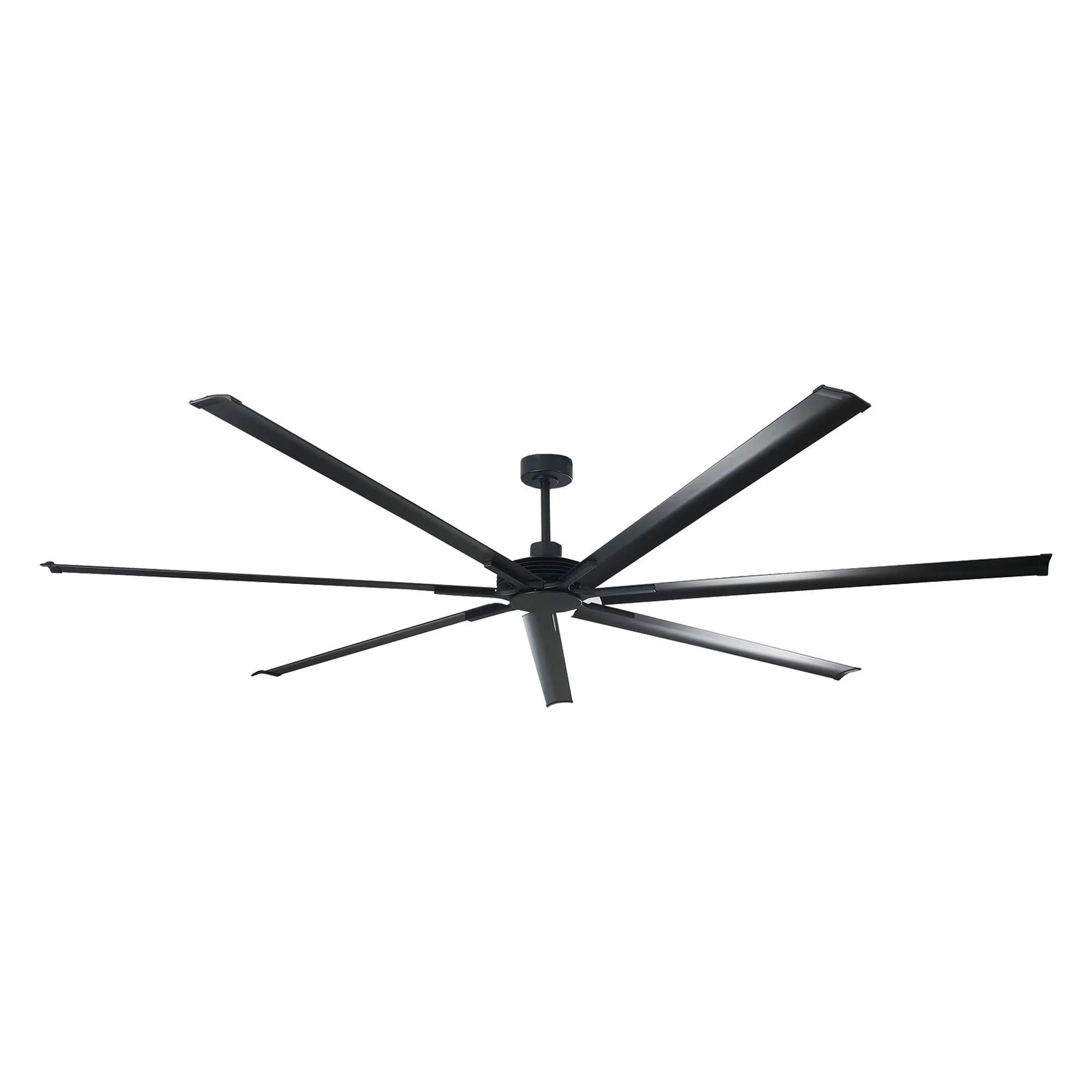 Parrot Uncle ceiling fan with 8 black blades and black center cap