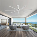 Parrot Uncle 84-Inch 100-Inch Silent Storm Extra Large Ceiling Fan with Remote Control