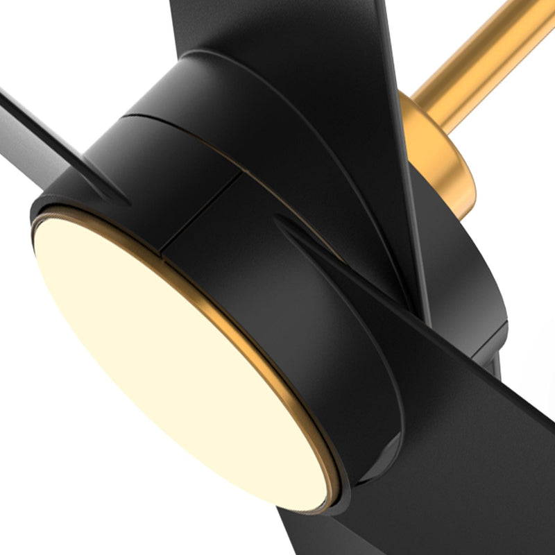 Parrot Uncle 60-Inch Parvez Modern DC Motor Downrod Mount Reversible Ceiling Fan with Lighting and Remote Control (F8313110V)