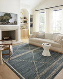 Loloi II Fabian Transitional Denim and Charcoal 7' 10" x 10' Area Rug